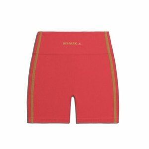 IVY PARK x Adidas Shorts Womens Small High Waisted Shorts Coral Mesa Tan New